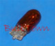 #555A AMBER MINIATURE BULB GLASS WEDGE BASE - 6.3 Volt .25 Amp T3-1/4 Amber Glass Wedge Base Miniature Bulb, 0.9 MSCP C-2R Filament Design, 3,000 Average Rated Hours. 1.06" Maximum Overall Length