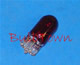 #555R RED MINIATURE BULB GLASS WEDGE BASE - 6.3 Volt .25 Amp T3-1/4 Red Glass Wedge Base Miniature Bulb, 0.9 MSCP C-2R Filament Design, 3,000 Average Rated Hours. 1.06" Maximum Overall Length