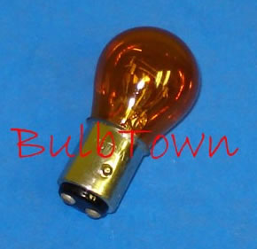  #1157NA NATURAL AMBER MINIATURE BULB BAY15D BASE - 12.8/14.0 Volt 2.1/0.59 Amp Natural Amber S8 Double Contact (DC) Index Bayonet (BAY15d) Base. 32/3 MSCP, 1,200/5,000 Average Rated Hours 2.00" Maximum Overall Length 