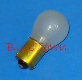  #307IF INSIDE FROSTED MINIATURE BULB BA15S BASE - 28 Volt .67 Amp Inside Frosted S-8 Single Contact (SC) Bayonet (BA15S) Base, C-2V Filament Design, 300 Average Rated Hours. 2.0