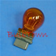  #3156A AMBER MINIATURE BULB PLASTIC WEDGE BASE - 12.8 Volt 2.1 Amp Painted Amber S-8, Plastic Wedge Base, C-6 Filament Design, 1,200 Average Rated Hours. 2.09" Maximum Overall Length 