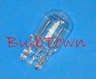 #7443 MINIATURE BULB GLASS WEDGE BASE - 13.5 Volt 1.85/0.44 Amps T-6 Wedge Base, 35/3 MSCP, C-6 Filament Design. 500/1,000 Average Rated Hours, 1.75