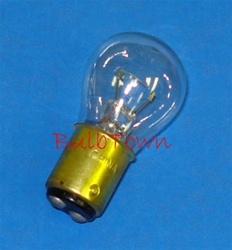  #1157 MINIATURE BULB BAY15D BASE - 12.8/14.0 Volt 2.1/0.59 Amps S8 Double Contact (DC) Index Bayonet (BAY15d) Base. 32/3 MSCP, 1,200/5,000 Average Rated Hours 2.00" Maximum Overall Length 